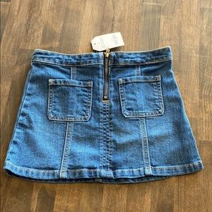 Toddler girl denim skirt